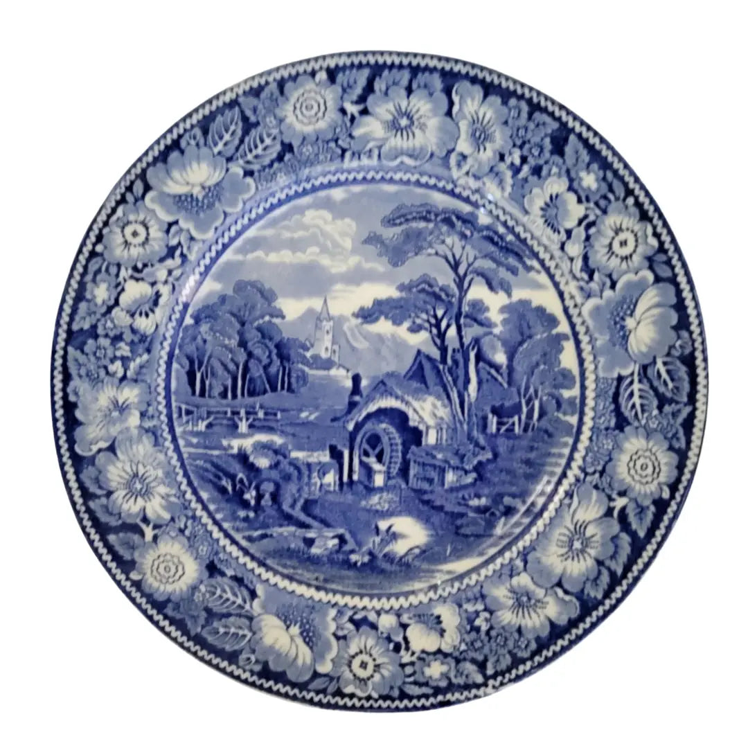 1960s Royal Staffordshire " Rural England" Dinner Plates- Set of 10