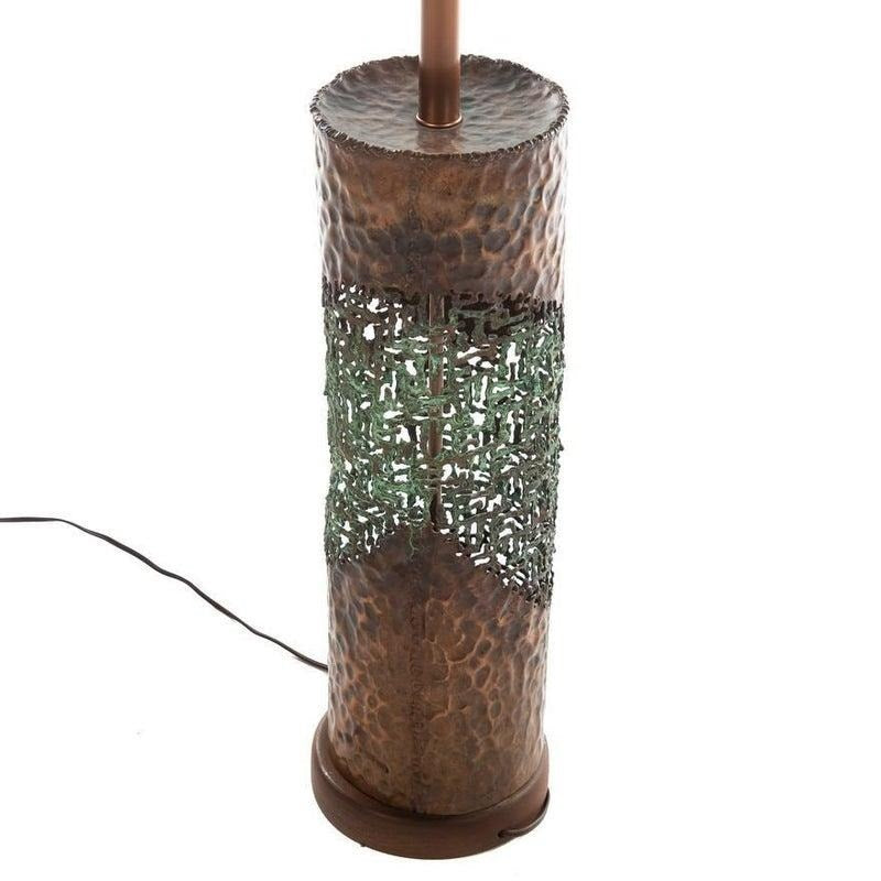 1950s Marcello Fantoni for Raymor Copper Torch-Cut Table Lamp