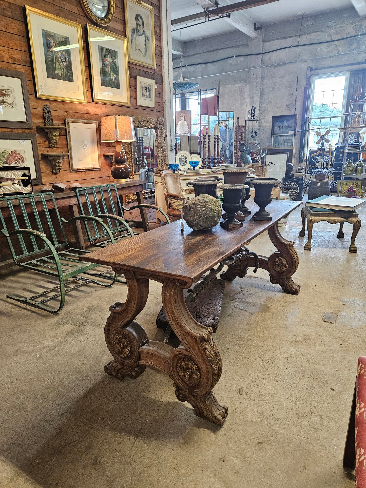 Italian Trestle Table