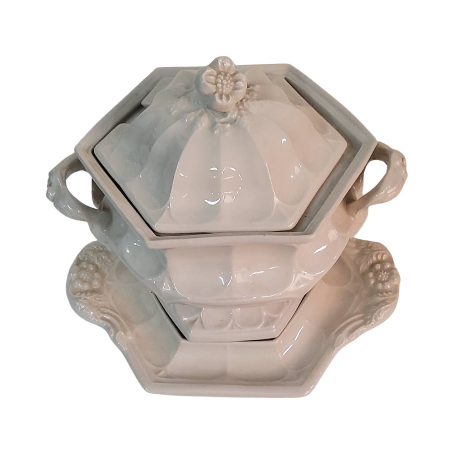 Red Cliff Ironstone Soup Tureen and Underplate