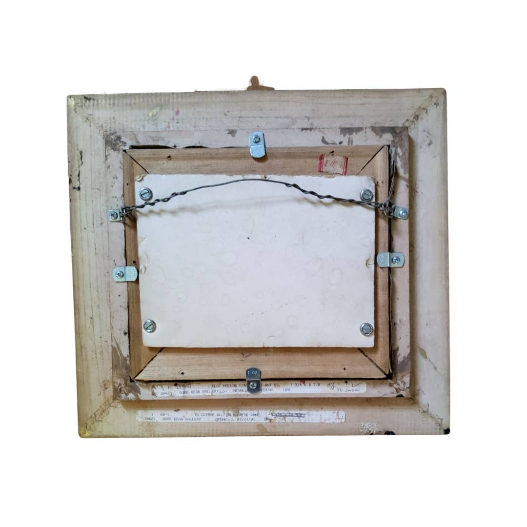 Art Nouveau Style Oil on Canvas Painting, Framed