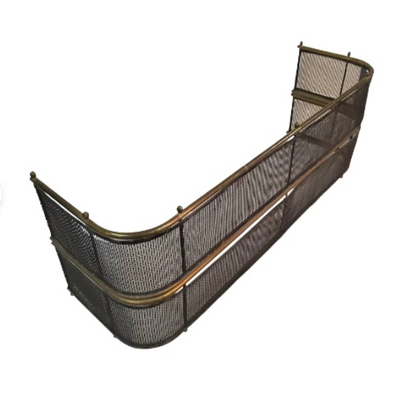 1920s American Brass and Iron Fire Fender