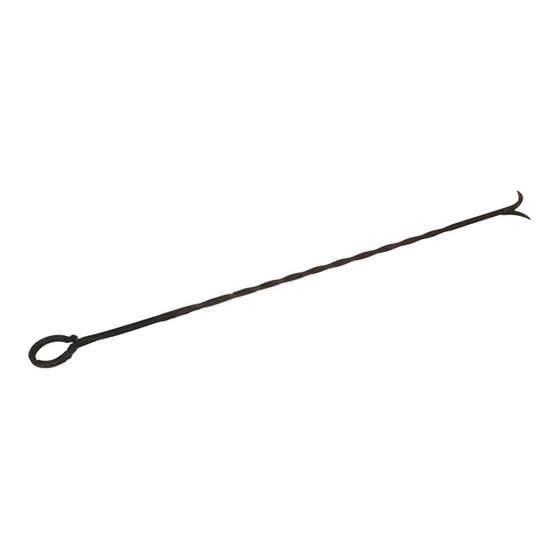 Large Hand Forged Wrought Iron Fire Poker C 1920