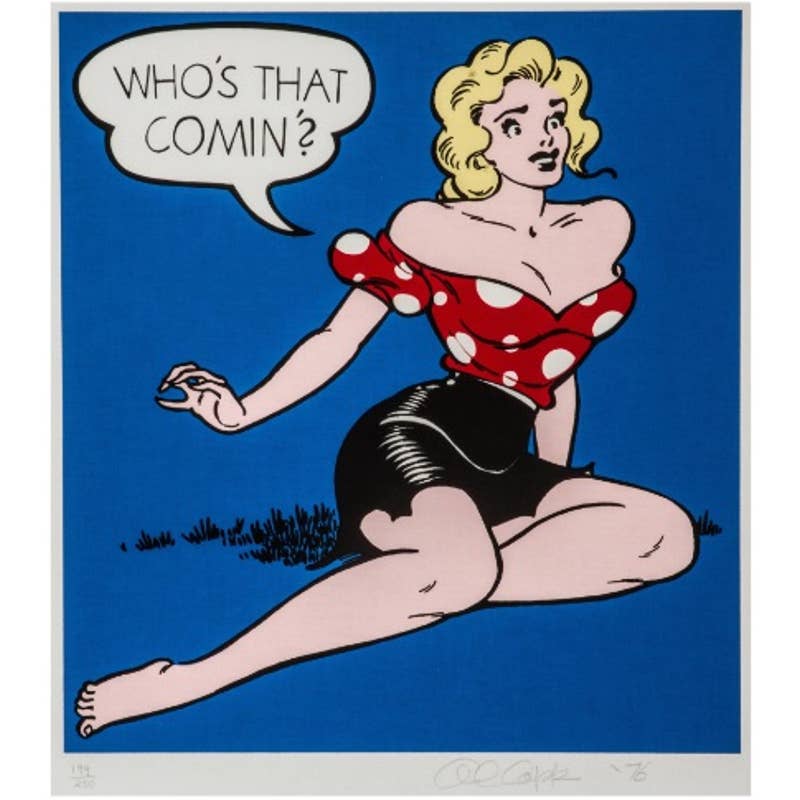 "Who's That Comin'?" Print by Al Capp