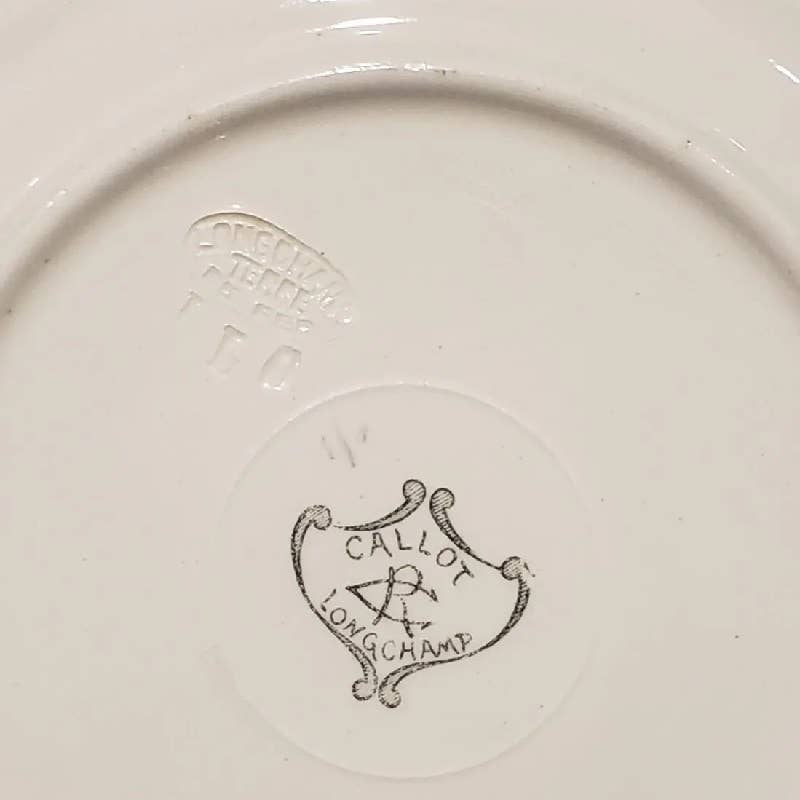 1920s Longchamp Callot Faience Plates- Set of 12