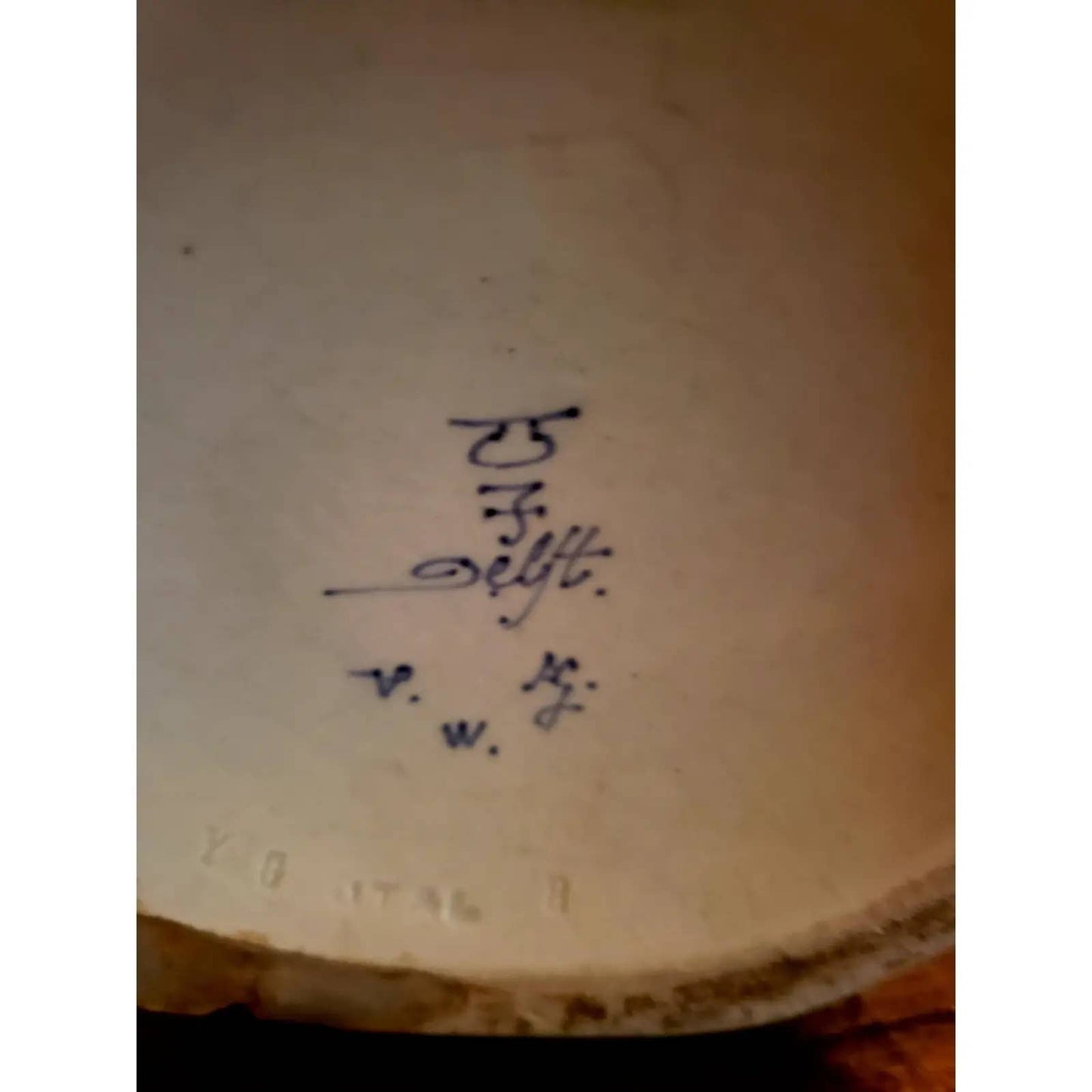 1886 Royal Delft Ginger Jar Vase