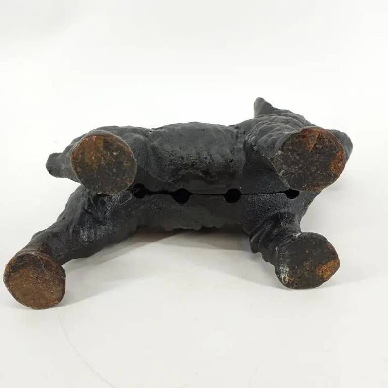 Antique Cast Iron Black Scotty Doorstop by Hubley