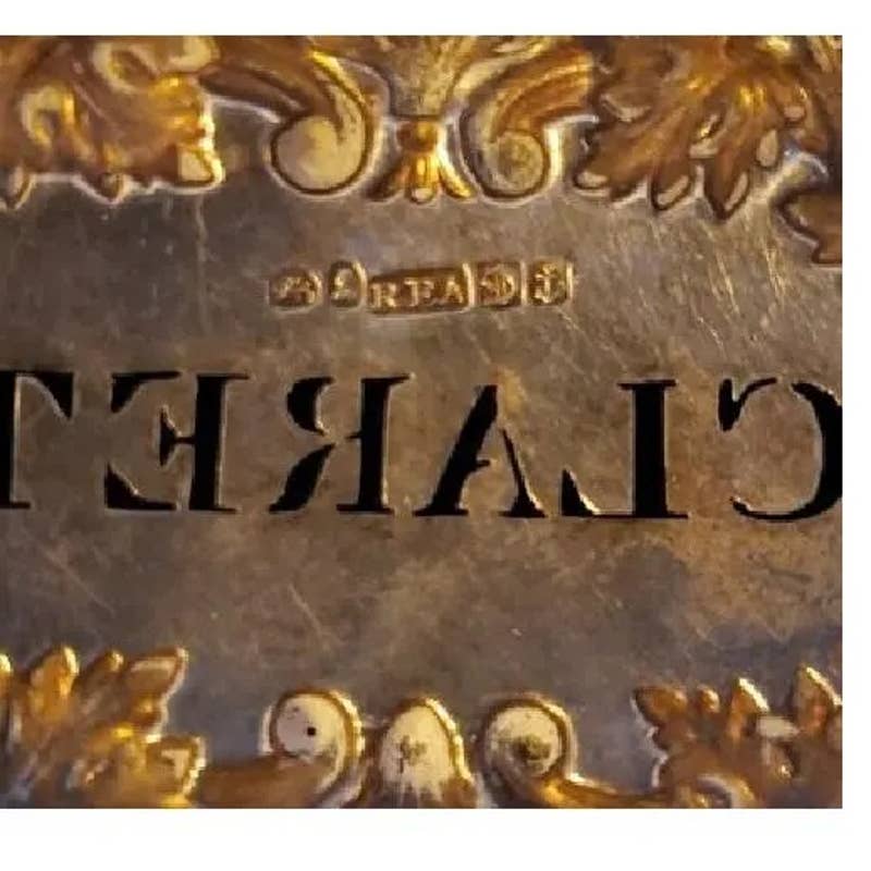 "Claret + Sherry" William IV Liquor Labels Robinson, Edkins & Aston - Pair