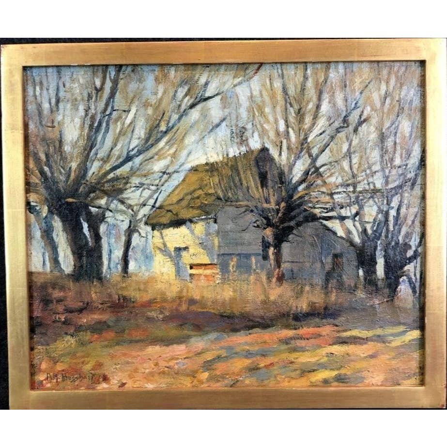 A. A. Bosshart, B. 1880, Mid-Atlantic Barn Scene