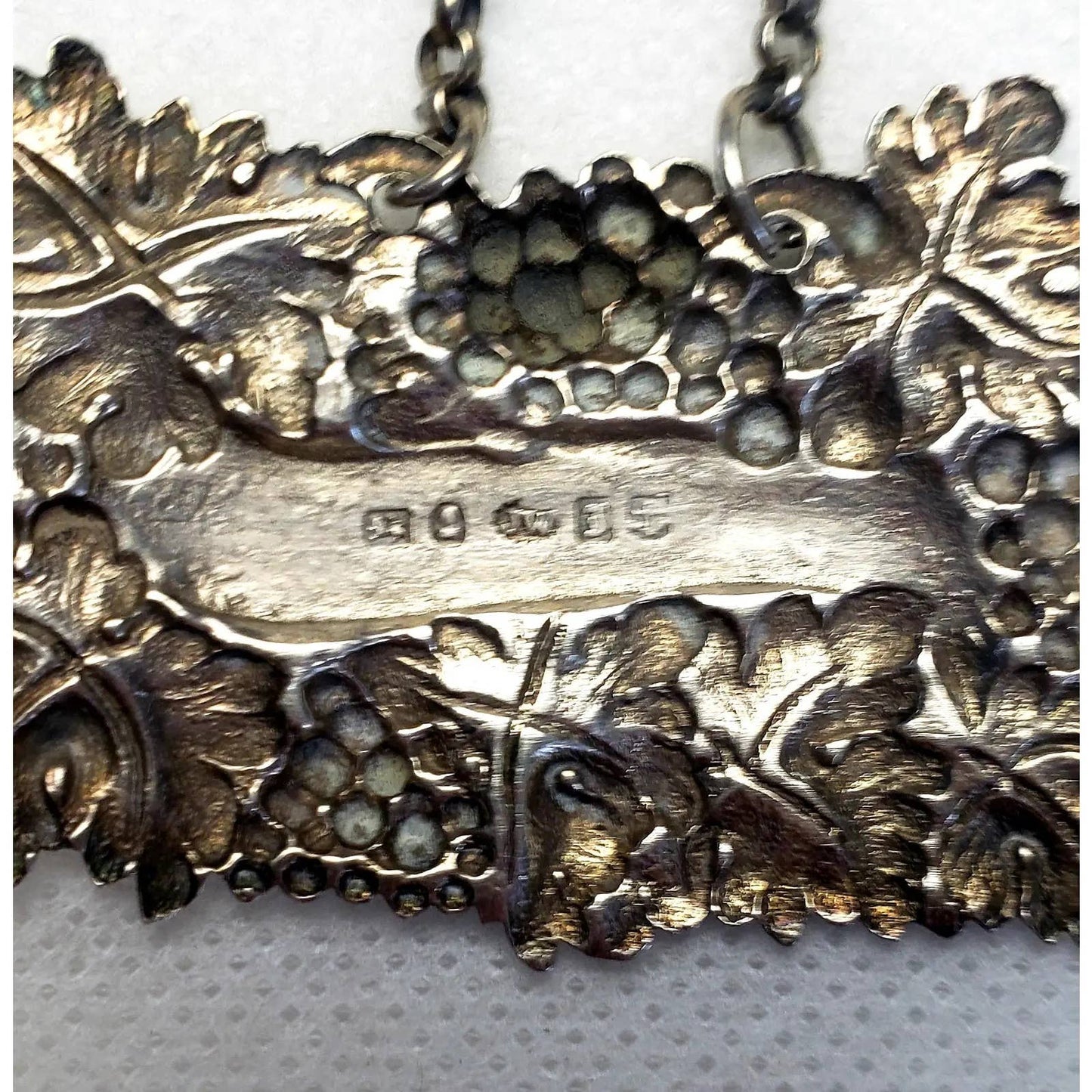 Antique 1835-1845 Joseph Willmore English Sterling Silver Sherry Decanter Wine Label