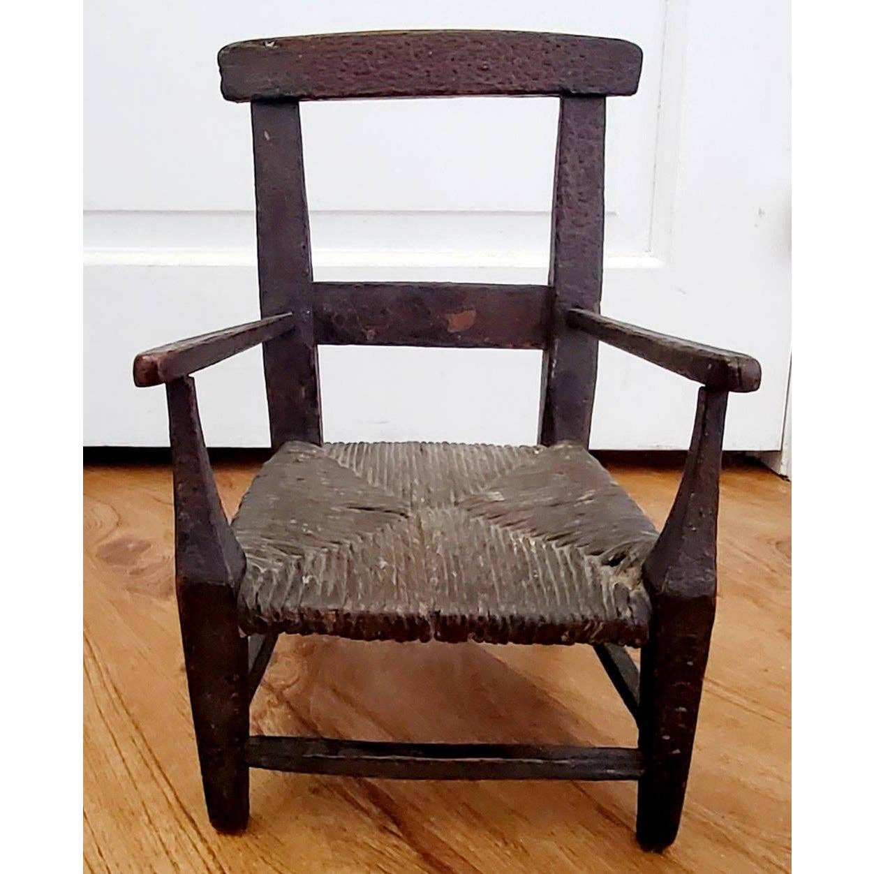Pair of Rustic American Miniature Chairs Early 19th C