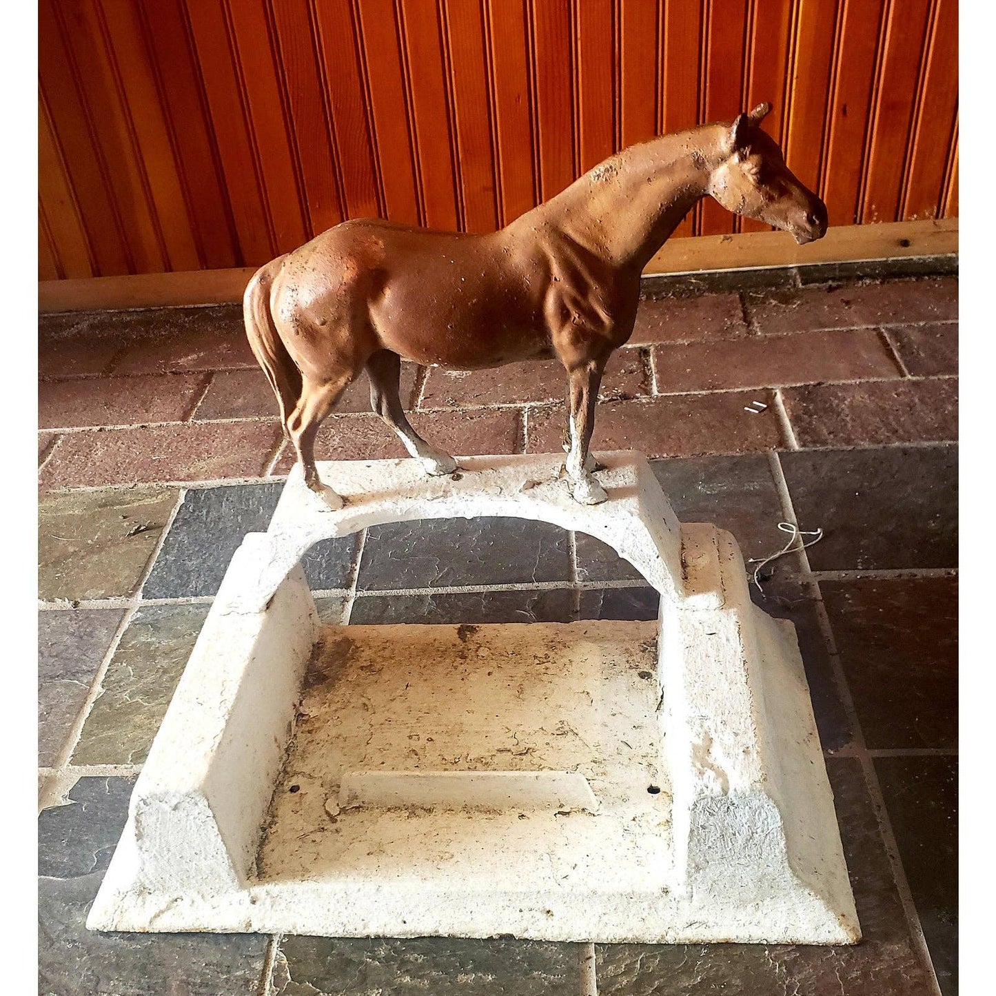 1950s Cast Iron Horse Boot Scrape by Hubley Co.