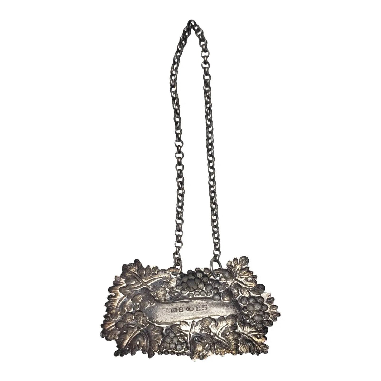 Antique 1835-1845 Joseph Willmore English Sterling Silver Sherry Decanter Wine Label