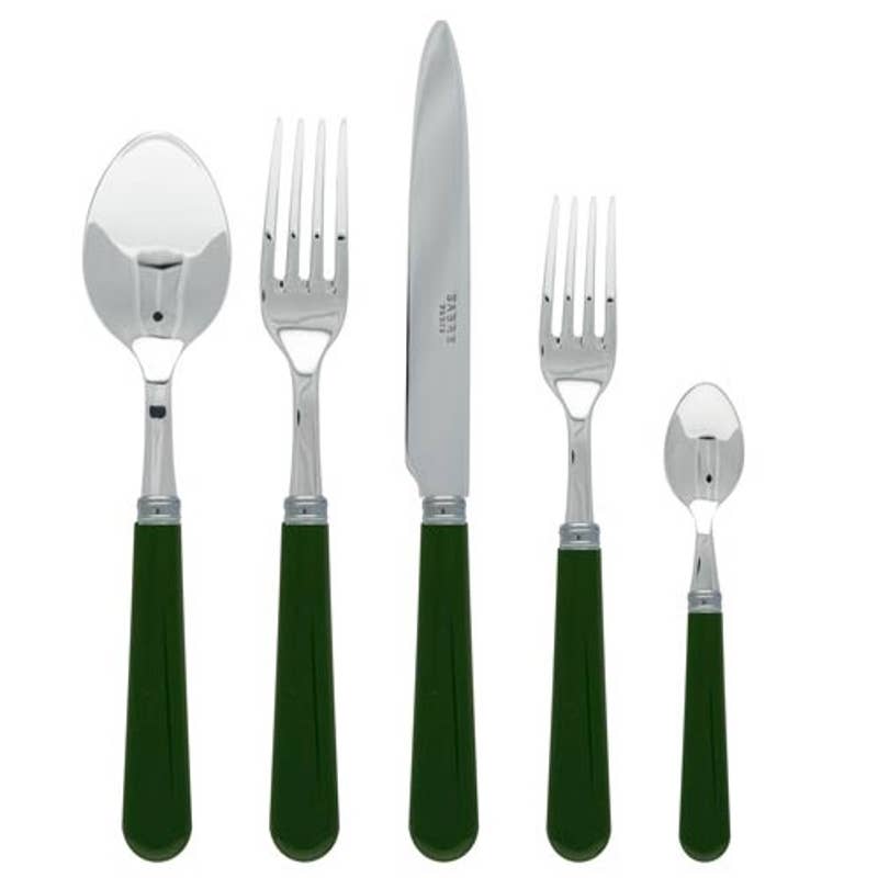 Sabre Pop Dark Green Flatware