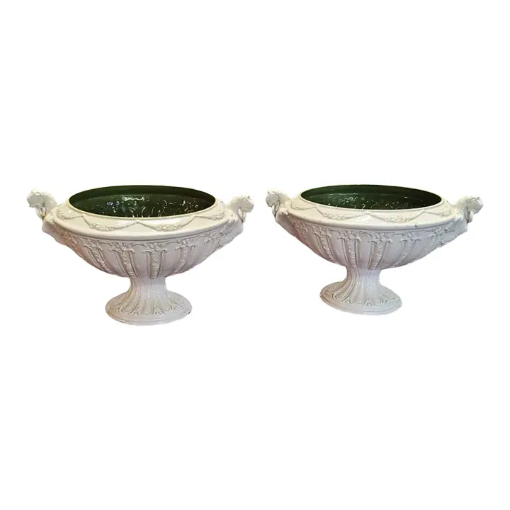 1940s Italian Pottery Urns - a Pair
