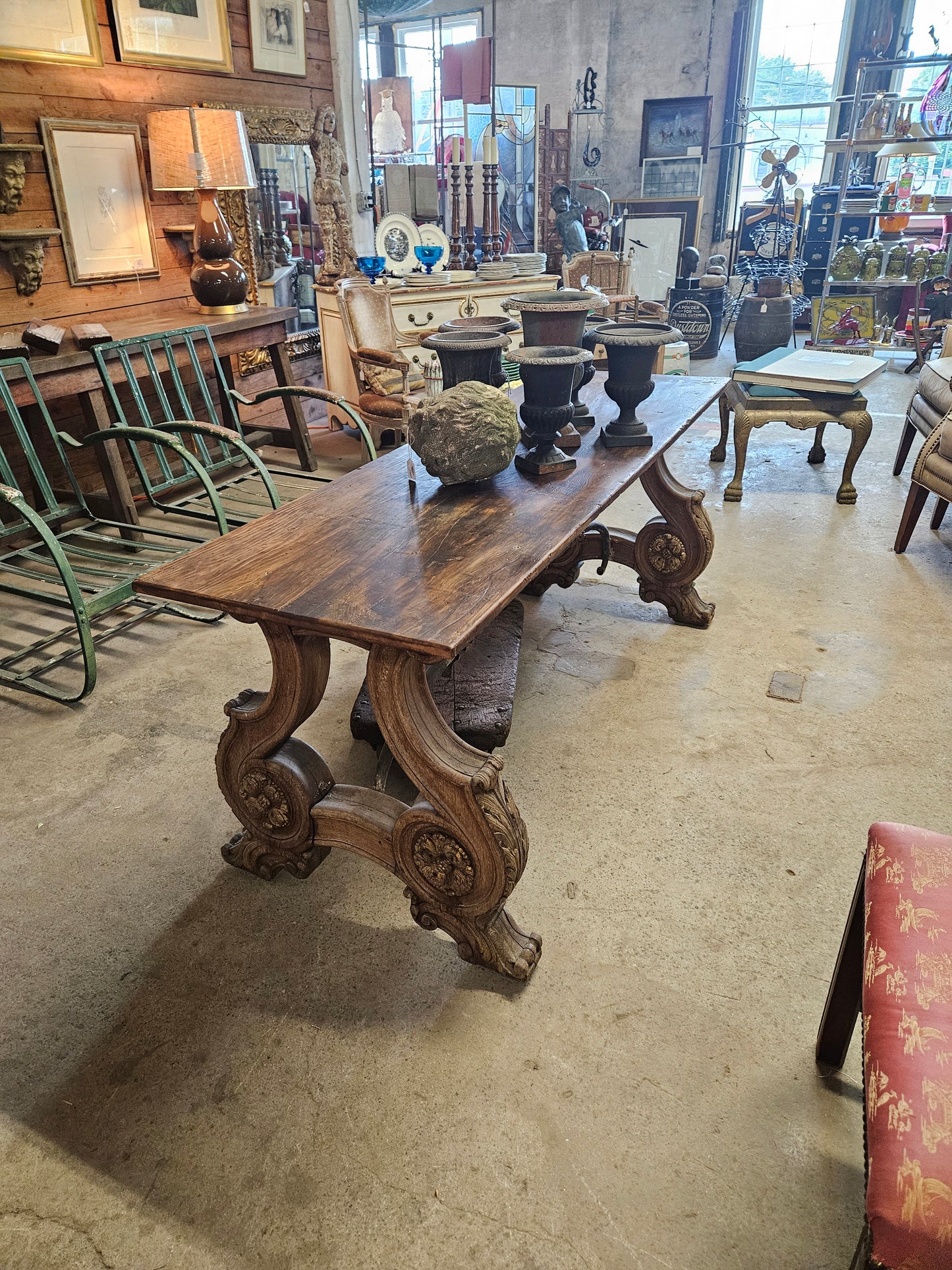Italian Trestle Table