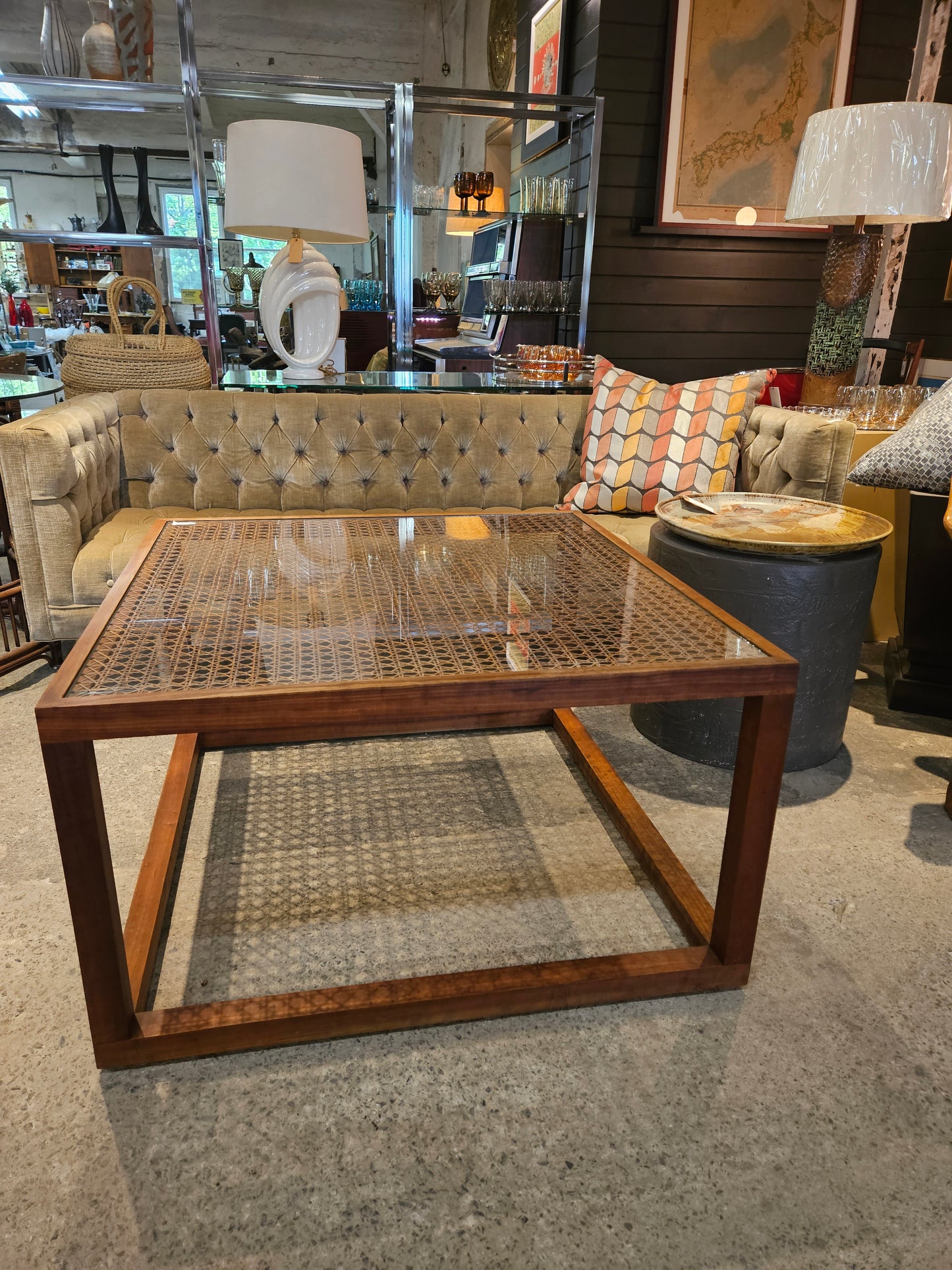 Cane Coffee Table