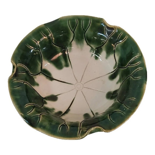 Vintage Green Lilly Pad Bowl