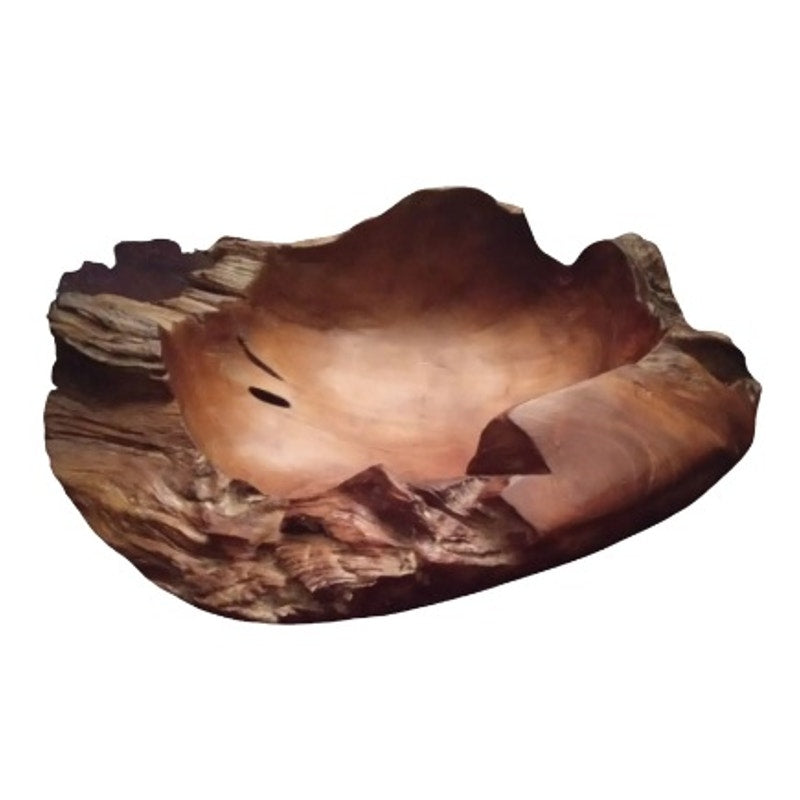 1980s Wooden Bowl Sculpture