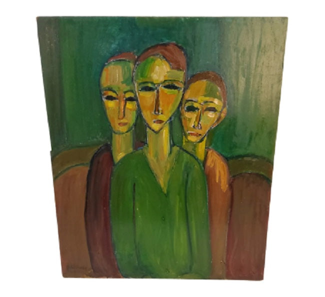 Oil on Board c 1974 by Guta Vardy
