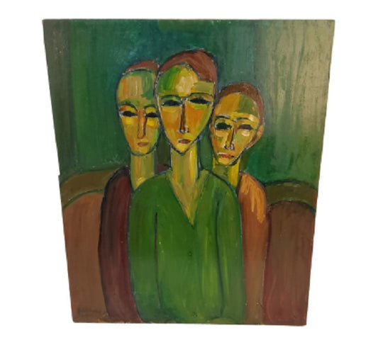 Oil on Board c 1974 by Guta Vardy
