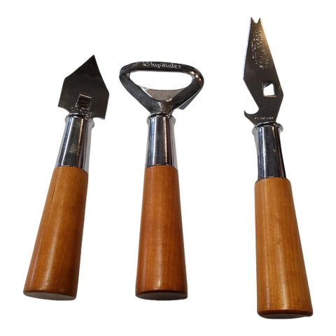 Mid Century Bar Tool Set- Set of 3