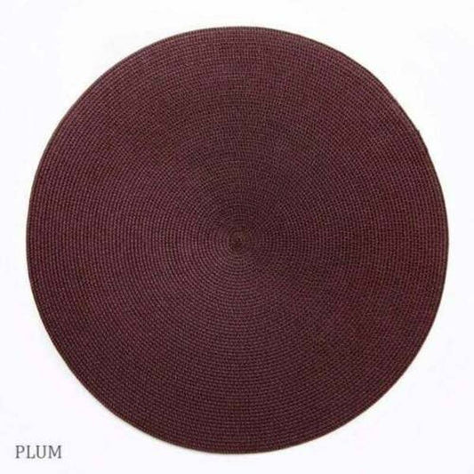 Deborah Rhodes Linen Braid Placemat Set of 4 | Plum
