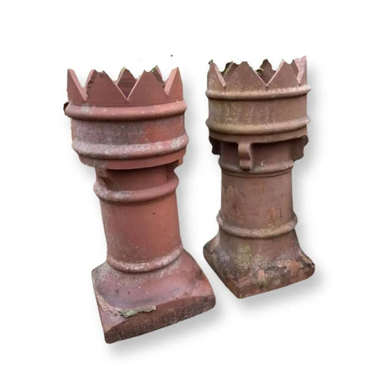 Pair of 1890s English Chimney Pots