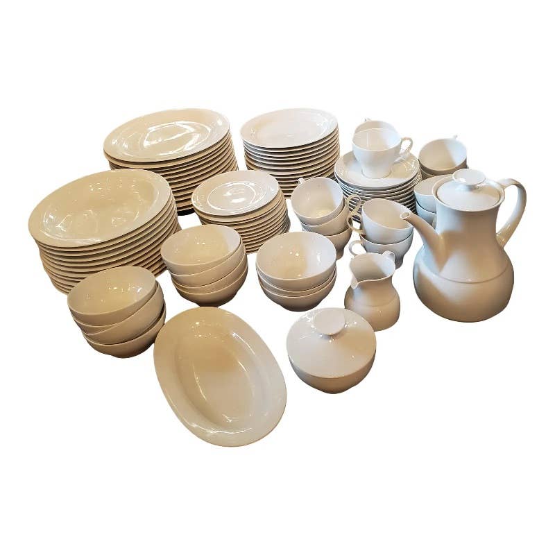 1960 Rosenthal Thomas Rotunda Pattern Dinner Set for Twelve- 88 Pieces