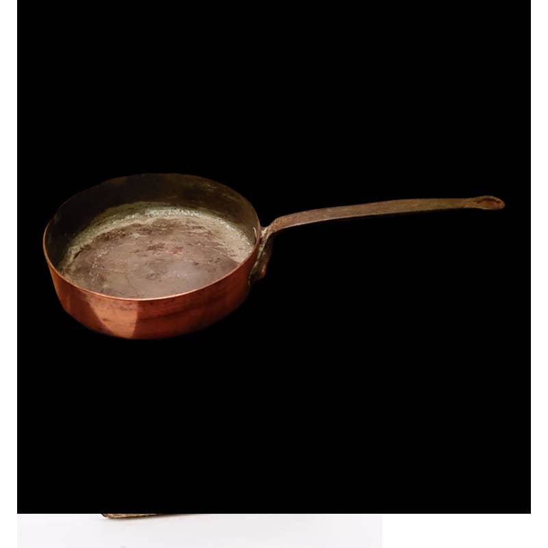 Vintage, French Copper, Shallow Sauté Saucepan