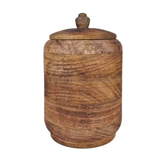 Cedar storage + compost jar | large